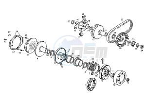 VARIANT REVOLUTION - 50 cc drawing CLUTCH