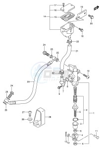 SV1000 (E2) drawing REAR MASTER CYLINDER (SV1000K5 U1K5 U2K5 SK5 S1K5 S2K5)