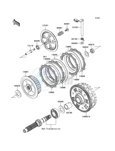 ER-6f ABS EX650B7F GB XX (EU ME A(FRICA) drawing Clutch