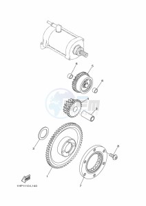 YFM700FWBD YFM70KPAK (B5K6) drawing STARTER CLUTCH