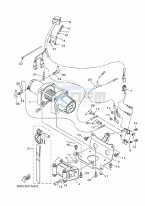 YFM700FWBD KODIAK 700 EPS (BGFN) drawing WINCH