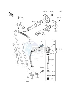 EX 250 F [NINJA 250R] (F10-F14) [NINJA 250R] drawing CAMSHAFT-- S- -_TENSIONER