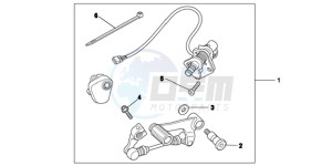 NC700XD NC700X 2ED drawing KIT,DCT PEDALSHI F