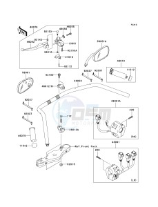 VN 2000 A [VULCAN 2000] (A6F-A7F) A6F drawing HANDLEBAR