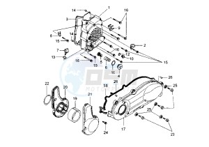 SV - 250 cc drawing CRANKCASE COVER