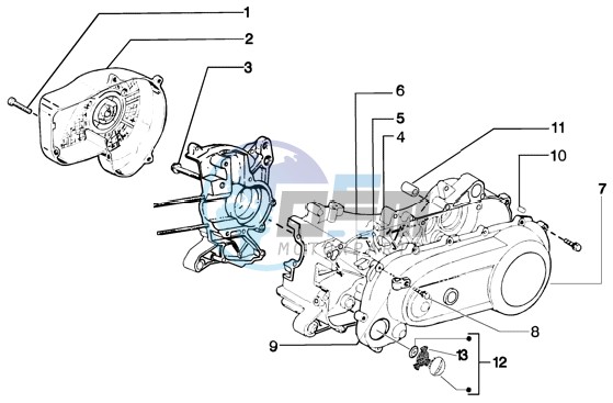 Clutch cover-scrool cover