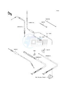 KVF 650 H [BRUTE FORCE 650 4X4I] (H7F-H8F) H8F drawing CABLES