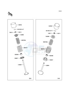 KLX250 KLX250SCF XX (EU ME A(FRICA) drawing Valve(s)