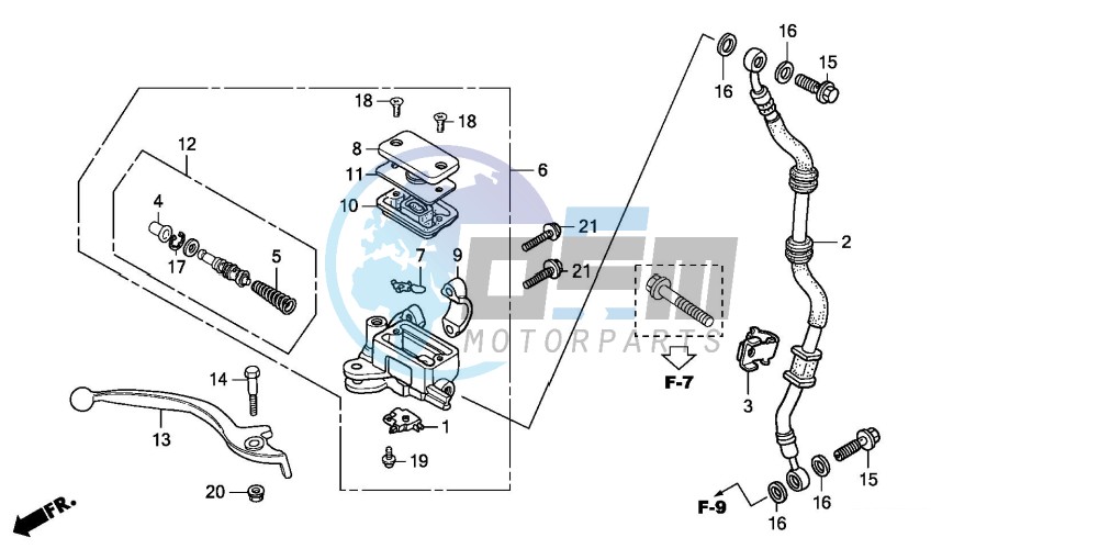 FR. BRAKE MASTER CYLINDER