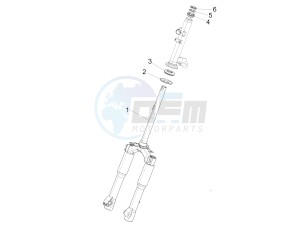 Liberty 125 4t 3v ie e3 (Vietnam ) Vietnam drawing Fork steering tube - Steering bearing unit