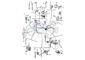 XVZ ROYAL STAR 1300 drawing ELECTRICAL 1