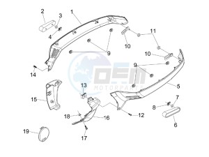 GTS 250 ie Super USA drawing Side cover - Spoiler