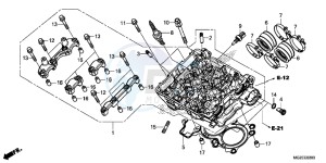 CB500FAE CB500F ABS UK - (E) drawing CYLINDER HEAD