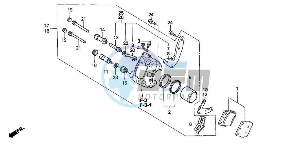 FRONT BRAKE CALIPER