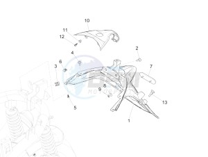 Medley 125 4T ie ABS (APAC) drawing Rear cover - Splash guard