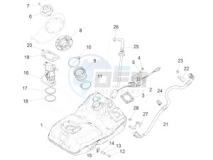 Medley 125 4T ie ABS E4 (EMEA) drawing Fuel tank