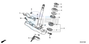 VT750CA9 Australia - (U / ST) drawing STEERING STEM