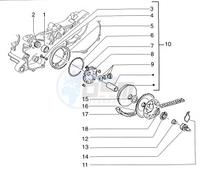 Skipper 125-150cc drawing Half-pulley assy. driving