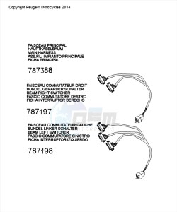 DJANGO 50 4T SPORT drawing HARNESS CONNECTOR