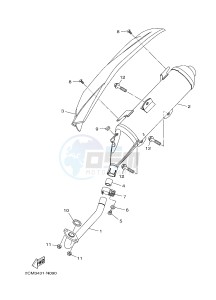 MW125A TRICITY 125 (2CMP 2CMR) drawing EXHAUST