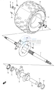 LT-Z400 (E3-E28) drawing RIGHT REAR WHEEL (MODEL K4)