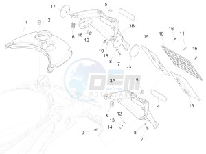 125 4T 3V ie Primavera (EMEA) (Ch, IT) drawing Rear cover - Splash guard