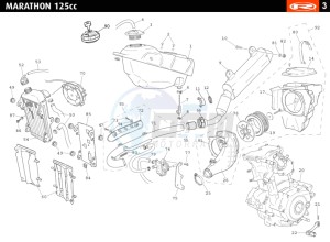 MARATHON-125-RED drawing HOSE CONNEXIONS TANKS