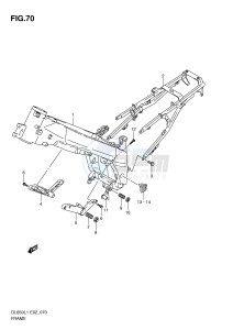 DL650 (E2) V-Strom drawing FRAME