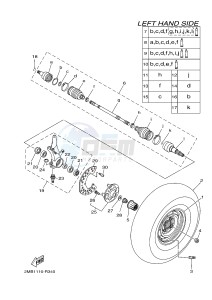 YXM700E YXM70VPXG VIKING EPS (B423) drawing FRONT WHEEL