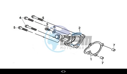 WATER PUMP COVER ASSY.