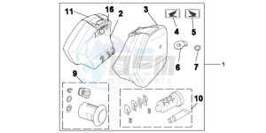 NC700XAD NC700X ABS Europe Direct - (ED) drawing KIT PANNIER 29L ONE KEY