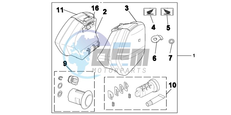 KIT PANNIER 29L ONE KEY