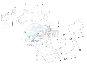 MP3 500 Sport Business ABS (NAFTA) drawing Rear cover - Splash guard