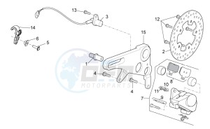 TUONO 1100 V4 FACTORY E4 SUPERPOLE ABS (APAC) drawing Rear brake caliper