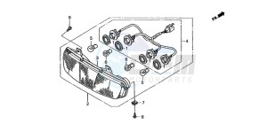 ST1100 drawing REAR COMBINATION LIGHT