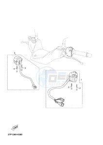 YP125RA (ABS) X-MAX125 ABS X-MAX125 ABS (2ABE) drawing HANDLE SWITCH & LEVER