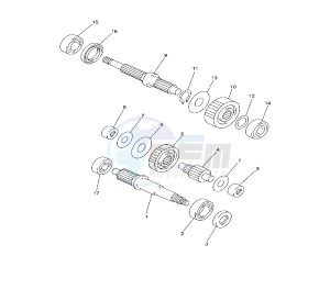 YP R X-MAX ABS 250 drawing GEAR GROUP