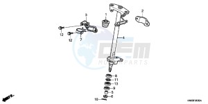 TRX250XB drawing STEERING SHAFT