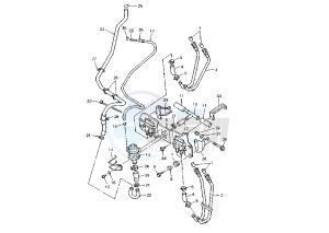 YZF R THUNDER CAT 600 drawing EMISSION CONTROL DEVICE FOR CH, A, S