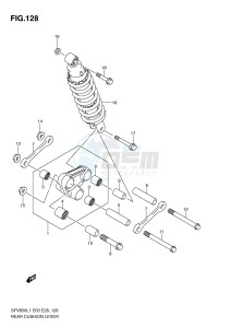 SFV650 (E3-E28) Gladius drawing REAR CUSHION LEVER (SFV650L1 E28)