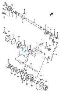 RM250 (T-V-W-X-Y) drawing EXHAUST VALVE (MODEL W)