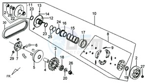 MIO 100 drawing CLUTCH