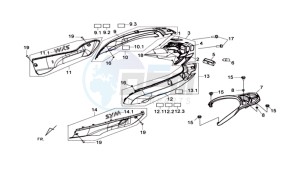 HD 2 125 drawing MOTOR COWLING L / R / TAIL LIGHT