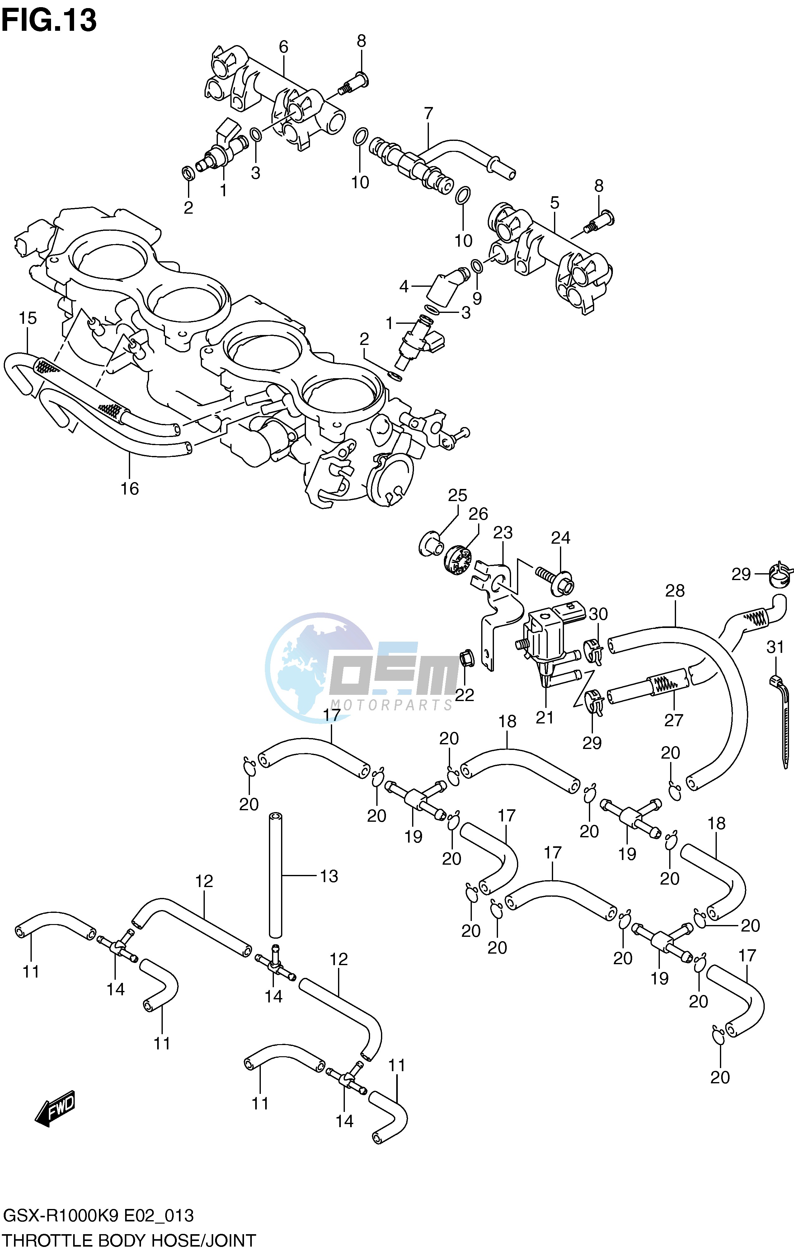 THROTTLE BODY HOSE JOINT