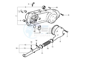 NRG POWER DT 50 drawing Clutch cover