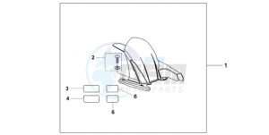 CB600F39 UK - (E / MKH ST) drawing HUGGER NIGHT STAR BLACK