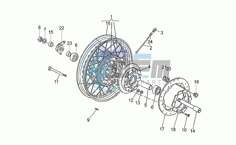 Front wheel lx16500>