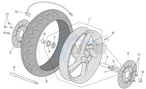 Atlantic 500 drawing Front wheel