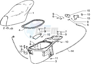 Diesis 50 drawing Saddle - Case helmet