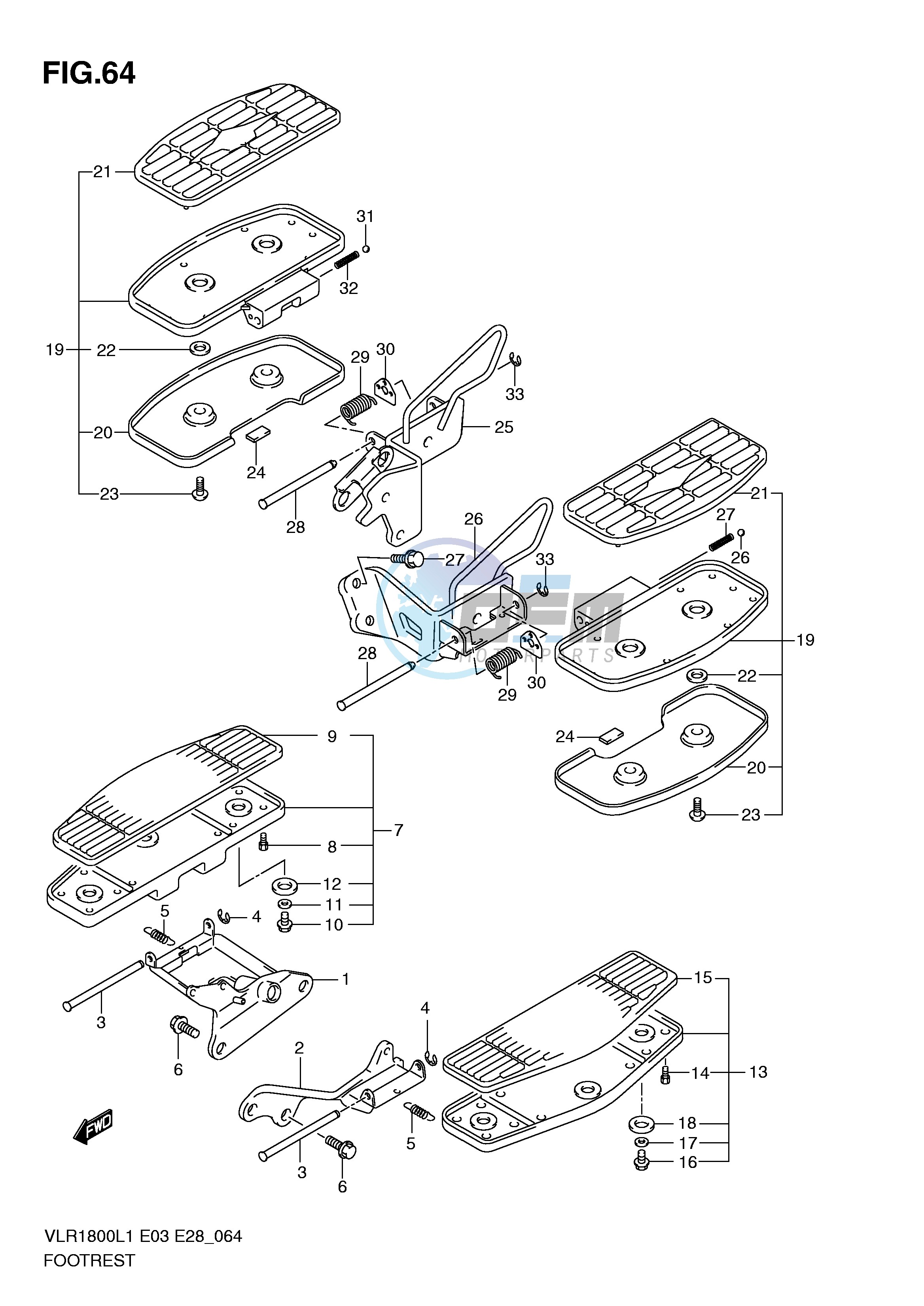 FOOTREST (VLR1800TL1 E3)